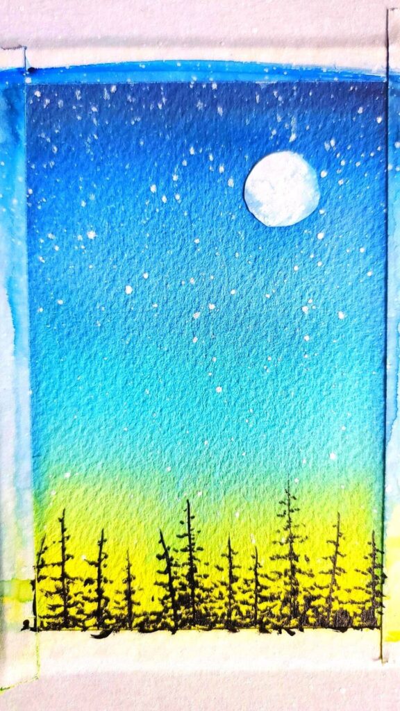 Night Sky Painting Tutorial Miranda Balogh