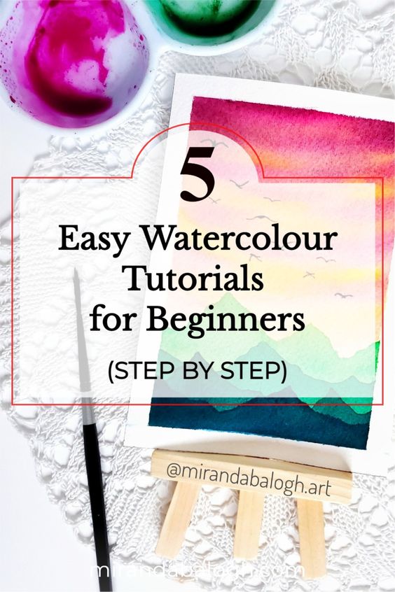 Ever wonder how can I learn watercolour at home? The solution is easy: learn the basics of watercolour painting by following along to step by step tutorials that help you learn about the watercolour process. Luckily for you, you have access to 5 free watercolour lessons for beginners that will teach you the fundamentals as well as how to paint with confidence.
