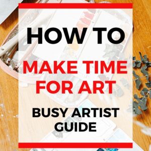 How do you figure out time to draw as a busy artist? The solution is simple: find time for art! After all, you’ll make time for art if it’s a priority. So, you need is to learn about time management for artists by using strategies that will help you find creative time during your busy day. With these helpful tips, you’ll realize it’s fairly easy to create a daily sketchbook practice that you can stick to.
