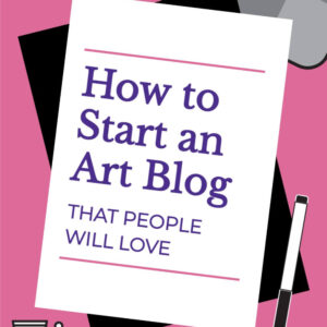 Ever wonder, “How do I become an art blogger?” Well, the answer is simple. You must learn the strategies that will teach you how to start an art blog and make money online. In this article, you’ll get tons of art blog ideas and advice to help you build a foundation for your artist blog, personal brand, and online art business.