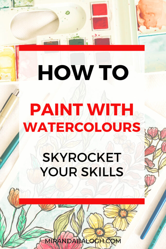 Learn how to paint with watercolours to improve your watercolour techniques and create beautiful artwork.