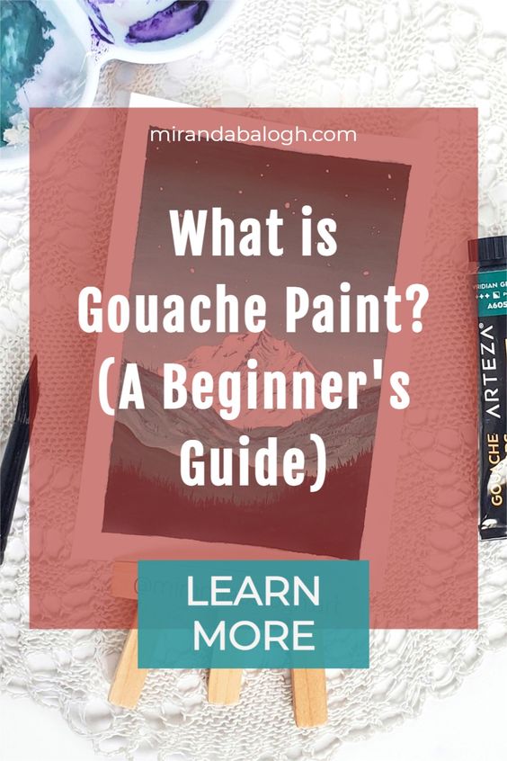 Ever wonder what is gouache paint? Luckily for you, this gouache painting guide for beginners is full of information to help artists get started. In it, you learn about the best gouache supplies, the basics of gouache, as well as the differences between watercolour and gouache paint. By the time you’re done reading, you’ll be ready to start painting with opaque watercolours!