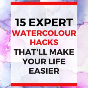 There are many watercolour hacks you need to try if you want to improve your paintings. So check out these 15 watercolour painting hacks that will teach you about the best tips and tricks for creating beautiful artwork. You’ll learn how to use watercolour cakes and tubes, how to apply advanced watercolour techniques, and how to use a variety of watercolour art supplies in fun and creative ways.