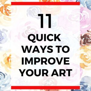 Do you want to become a better artist? If so, then you need to learn how to improve your art skills. By doing so, you’ll be able to learn to draw or paint more easily. So, check out these 11 art tips which suggest effective ways to improve your drawings and paintings. With this art advice, you’ll be able to effortlessly boost the quality of your artwork.