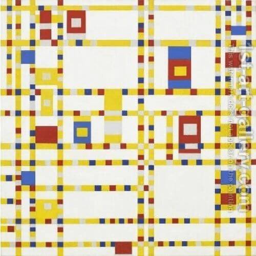 Broadway Boogie Woogie by Piet Mondrian