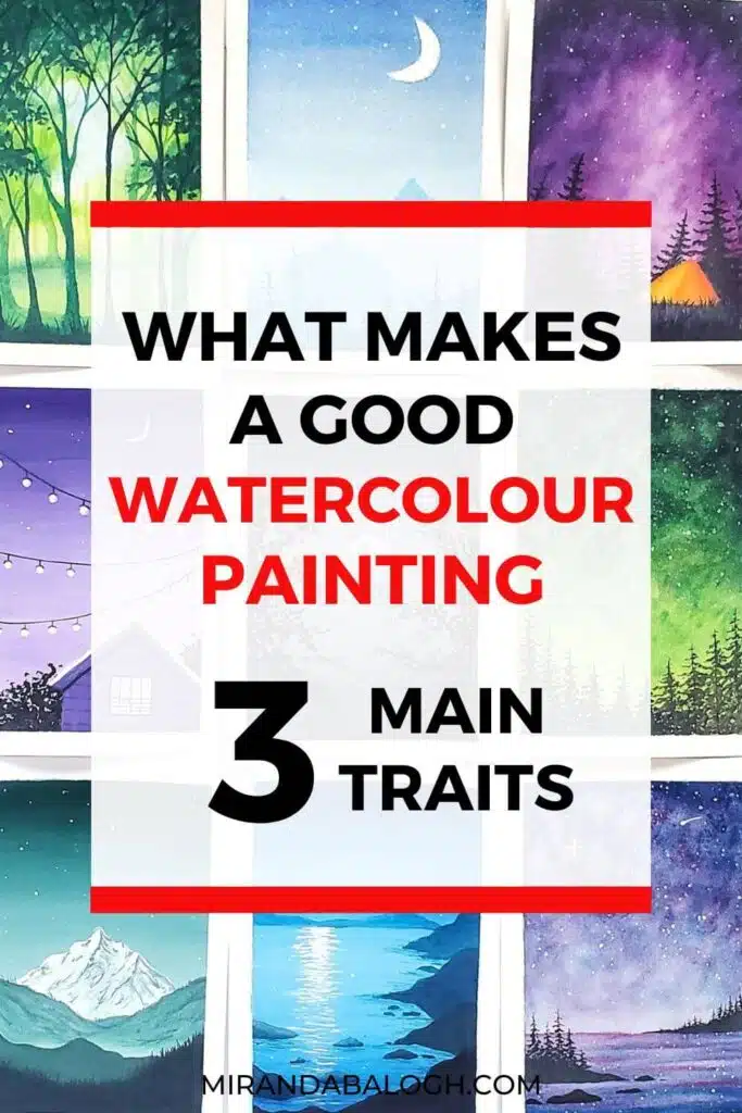 You can tell if a watercolour painting is good if the colours are vibrant, the layers are luminous, and the pigments look transparent. These three artistic traits are essential in order to create great watercolour artwork. So check out this detailed article to learn about good watercolour painting techniques and tips for beginners. In addition, you’ll discover the best watercolour paints for beginners.