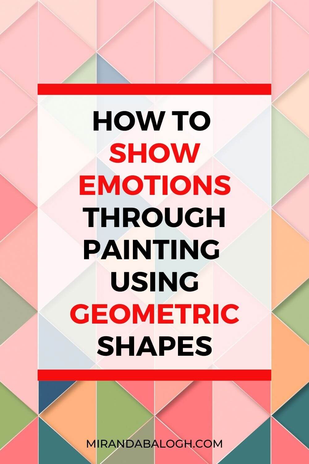 How is emotion shown in art? One way to convey emotion in art is by using geometric shapes. For example, a circle represents calm whereas a square represent distress. Moreover, expressing emotions through art can be achieved by using light colours to depict happiness and dark colours to symbolize depression. As you can see, geometric shapes and emotions in art are intrinsically connected on an emotional and psychological level.