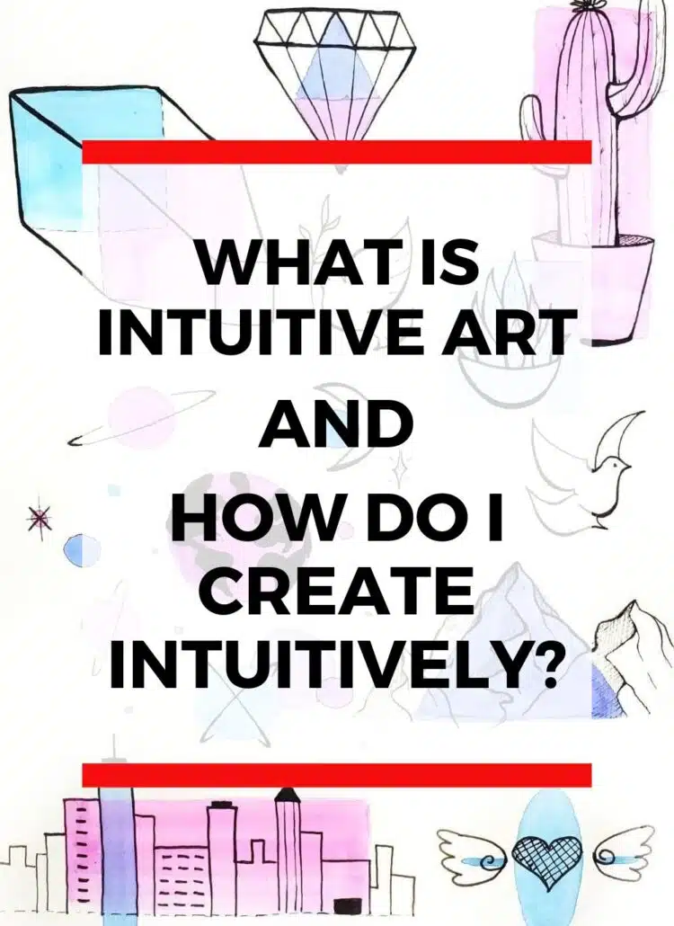 Have you ever wondered how to draw or paint intuitively? Simply put, intuitive art is when you tap into your intuition to create art. By doing this, you create art in a carefree way that gives you permission to experiment and make mistakes. Ultimately, you make art without overthinking the creative process. So click here to learn more about the intuitive approach to art to learn how you can adapt it to your daily art practice.