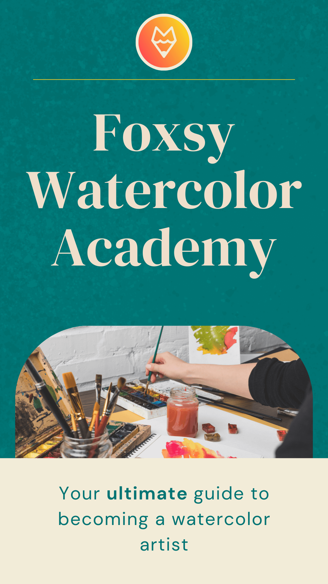 Check out the Foxsy Watercolor Academy to learn how you can improve your watercolour paintings and become the artist of your dreams!