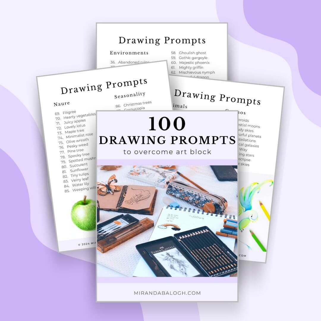 100 Drawing Prompts Promo 3