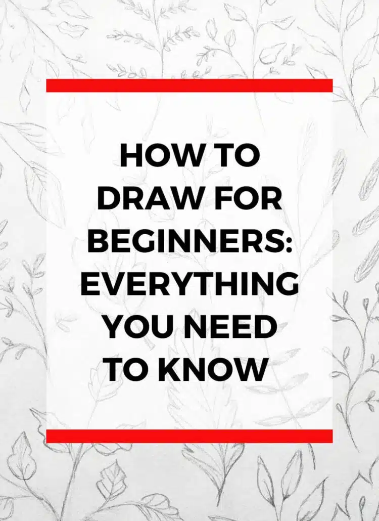 In this ultimate drawing guide, you learn how to draw as a complete beginner. In it, you start by learning about the best drawing supplies for beginners. Then, you learn about the fundamentals of drawing including shapes, values, and basic drawing techniques. As well, you learn about easy drawing tips to help you get started with drawing. And as a bonus, this guide shares a list of easy drawing ideas that are perfect for beginners.