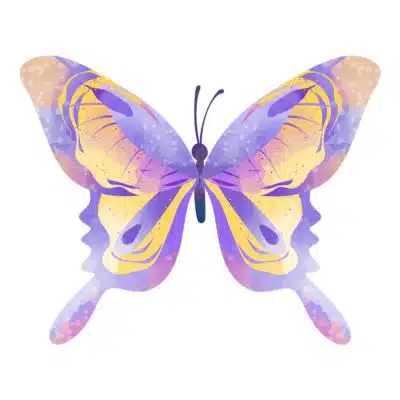 Transformation is one of Miranda Balogh's core values. The colourful butterfly symbolizes transformation.
