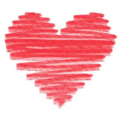 Passion is one of Miranda Balogh's core values. The red heart symbolizes passion.
